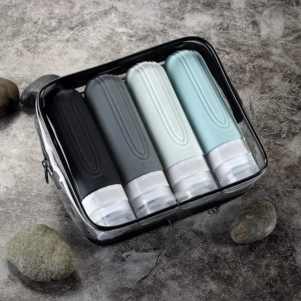 Leakproof Silicone Travel Bottles Set