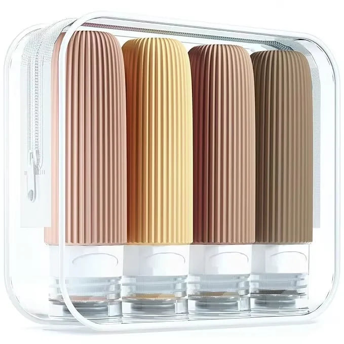 Leakproof Silicone Travel Bottles Set