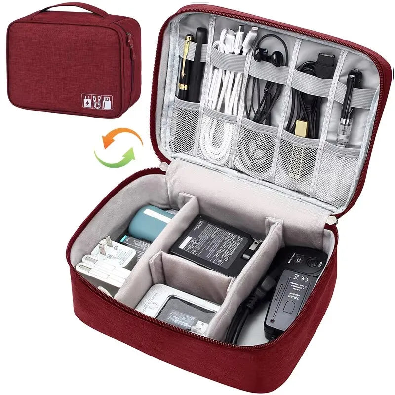 Travel Electronics Organizer Case