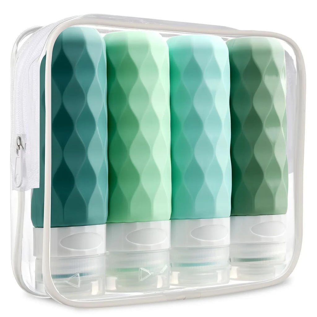 Leakproof Silicone Travel Bottles Set