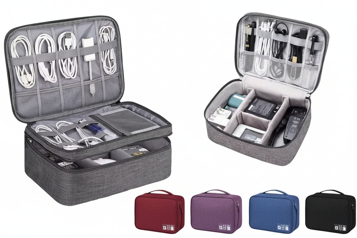 Travel Electronics Organizer Case