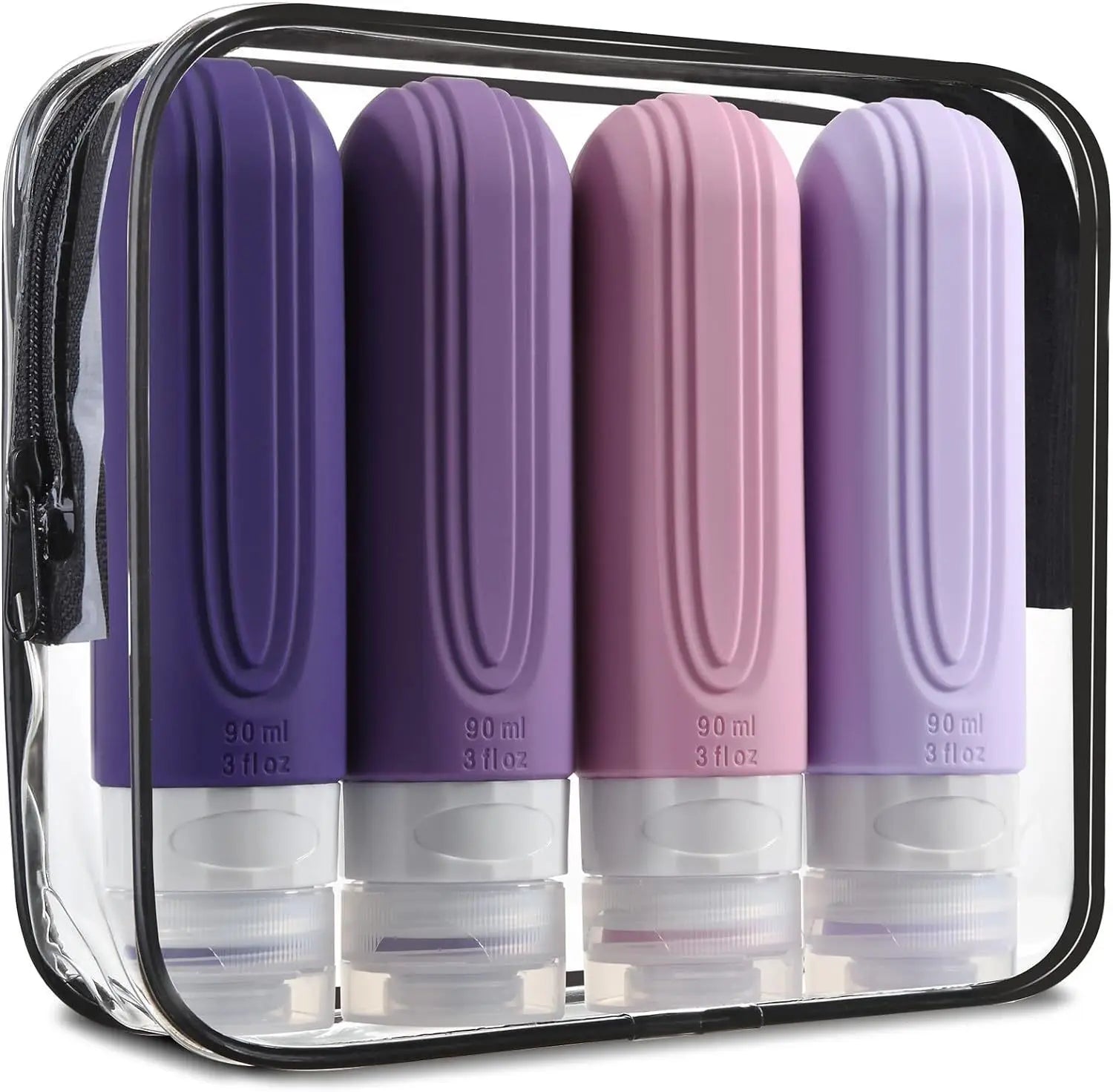 Leakproof Silicone Travel Bottles Set